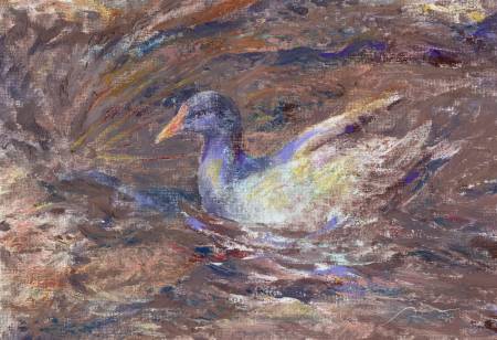 陳偉斌-禽戲殘紅遺綠波