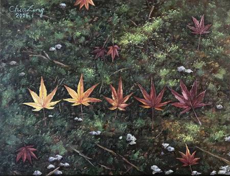 吳家綾-苔上的楓 Maple on Moss