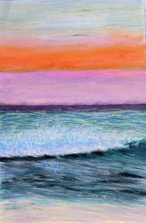 徐小萍-粉與綠的波光海