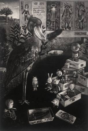 劉芳汝-鯨頭鸛與偶