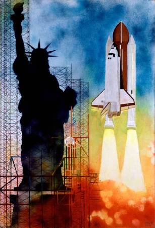 陳錦芳-向太空挑戰  Challenging Free Frontiers (限量版畫)