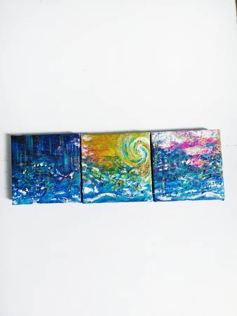 陳幼昕-逐光者 (三聯畫) The Light Seeker (Triptych)