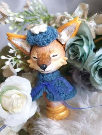 陳幼昕-《小狐狼 - Little Fox Wolf》手工雕刻 藝術娃娃