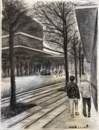 李淑雯-信義午後・兄弟同行 An Afternoon in Xinyi · Brothers Walking Side by Side
