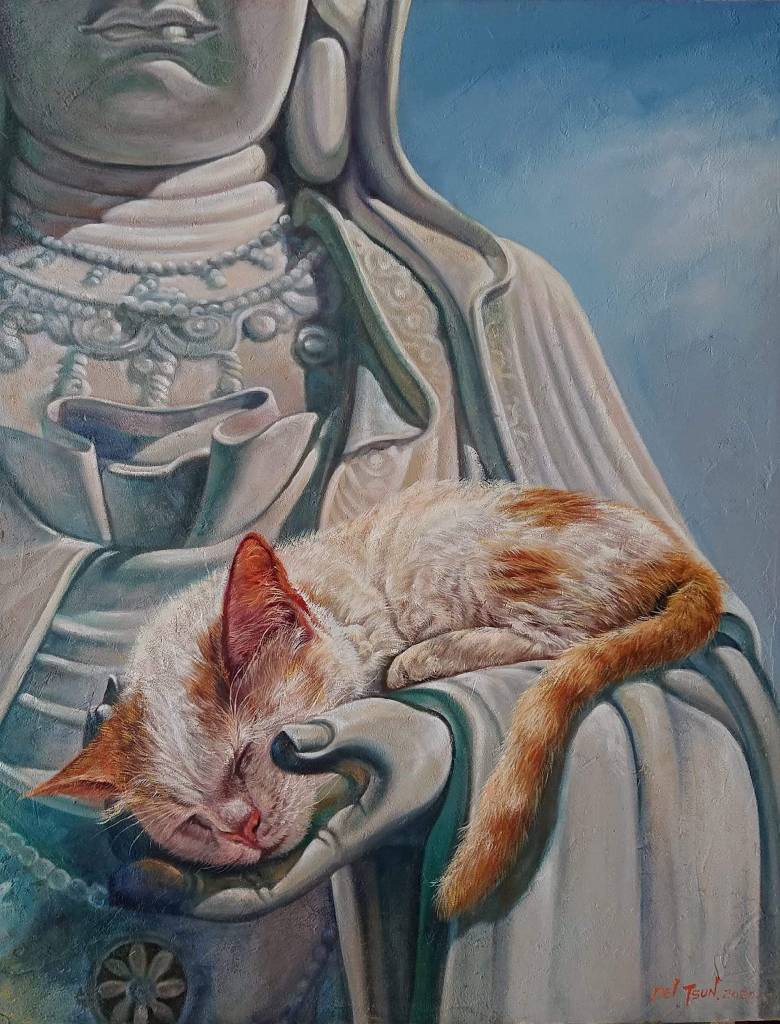 黃培村-佛祖與貓