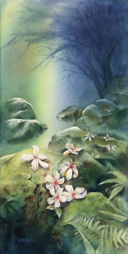 江祐維-石頭上的油桐花