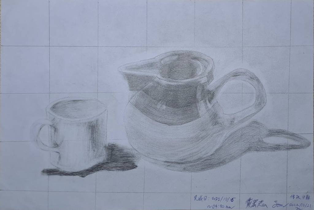 黃宏志-茶壺和杯子