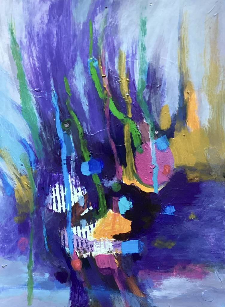鄭素雲-抽象-6 紫色