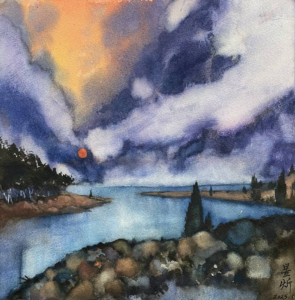 王昱炘-風雨前的夕照 Sunset before the storm