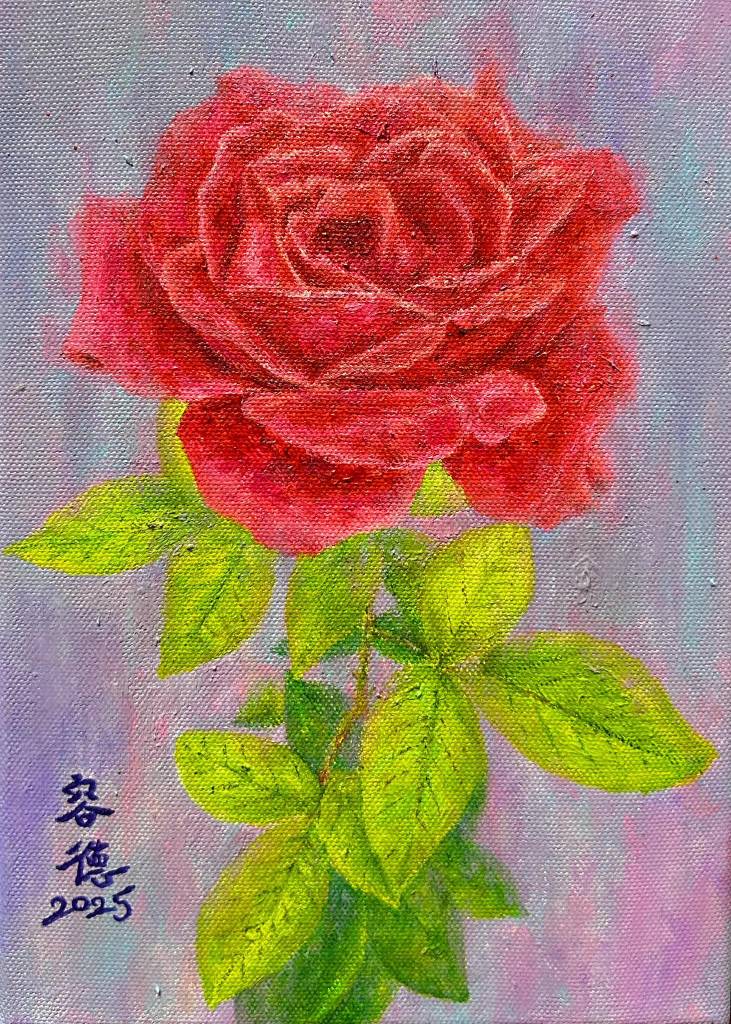 林容德-紫色紅玫瑰Purple red rose