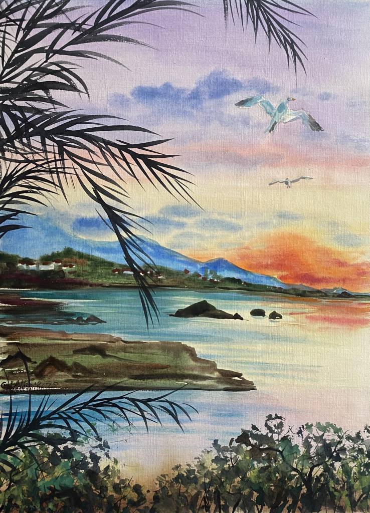 葛拉娜-A peaceful sunset on the sea