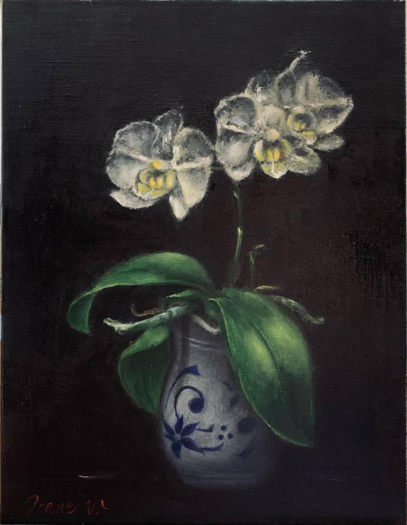 Irene W-瓶裡的蘭花  Orchid in vase