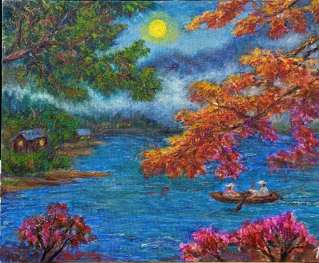 李芳時-夜遊秋湖