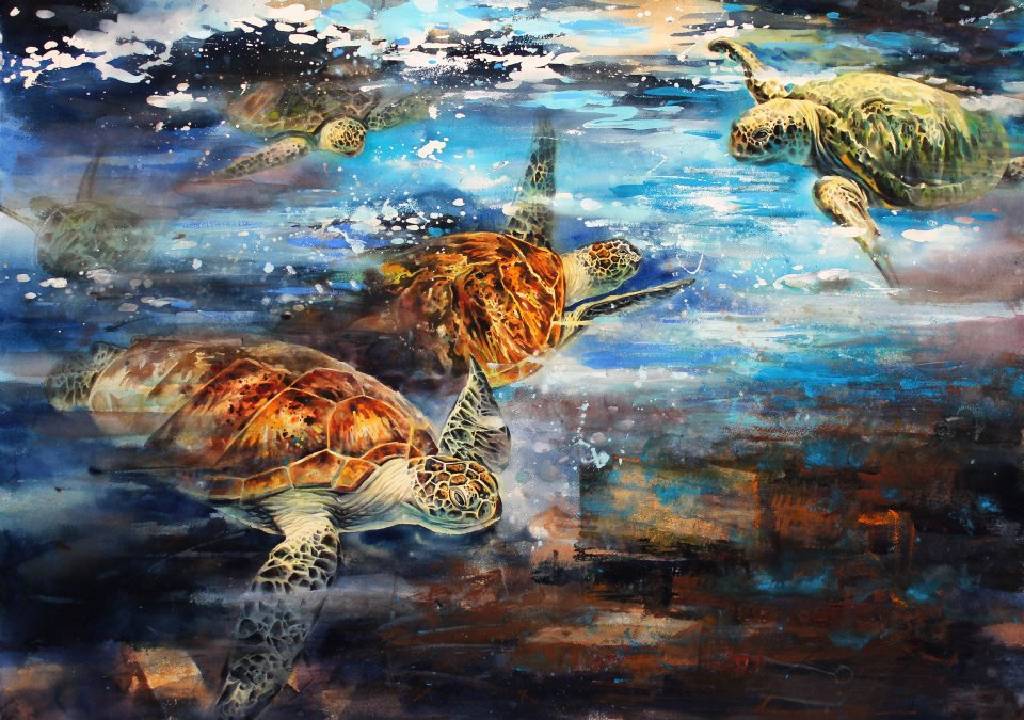 劉得興-生態都市人文系列6 - 逆境中的海龜