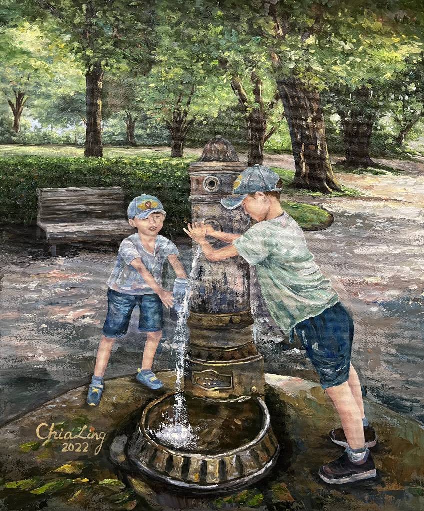 吳家綾-夏日的泉水 Fountain in Summer