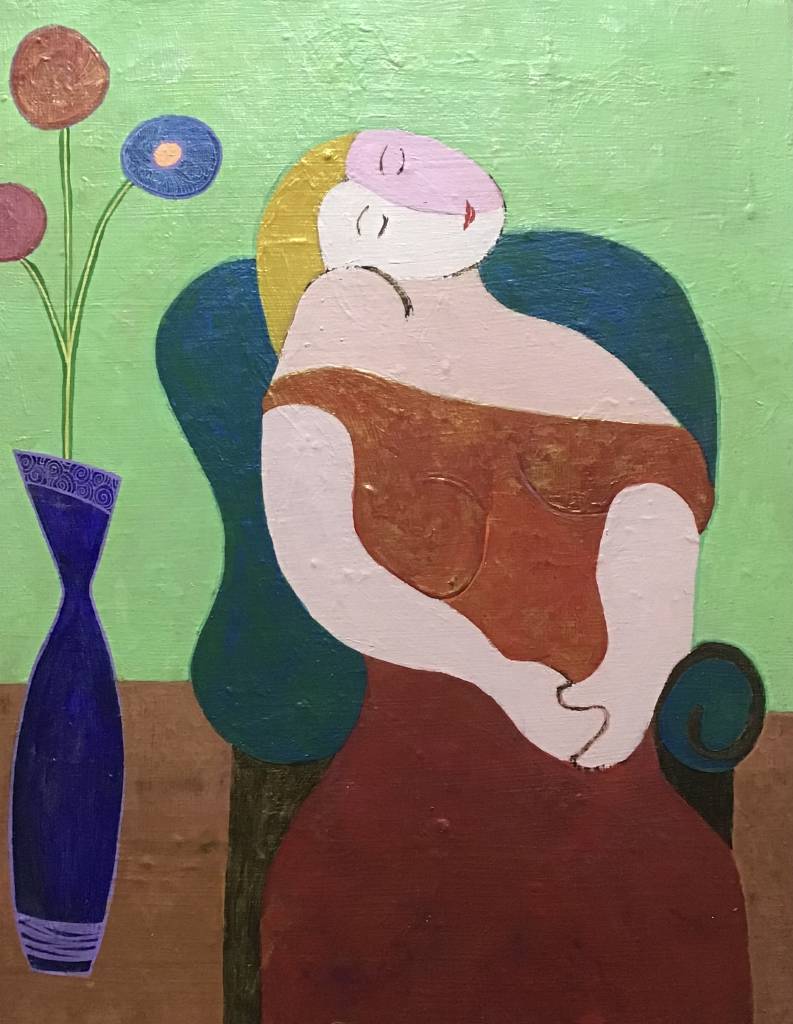 劉肖蘭-悠閒的女人和她的花