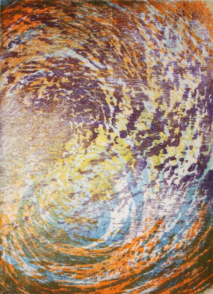 陳偉斌-木刻版畫 Fall-S