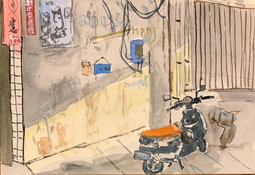 楊約翰-台南巷子#水彩