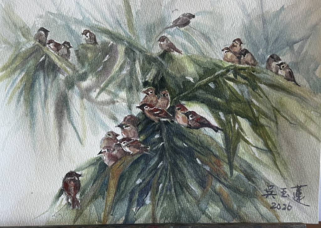 吳玉蓮-一群小麻雀