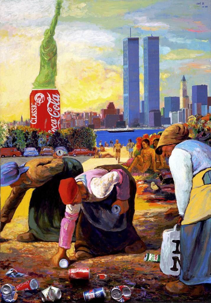 陳錦芳-都市的拾穗者(限量版畫)by 陳錦芳