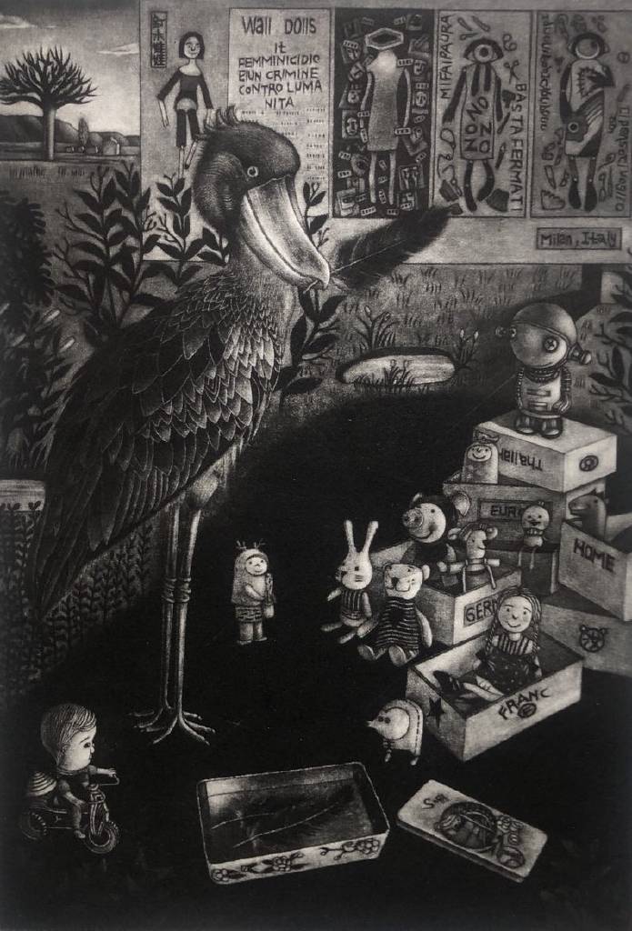 劉芳汝-鯨頭鸛與偶