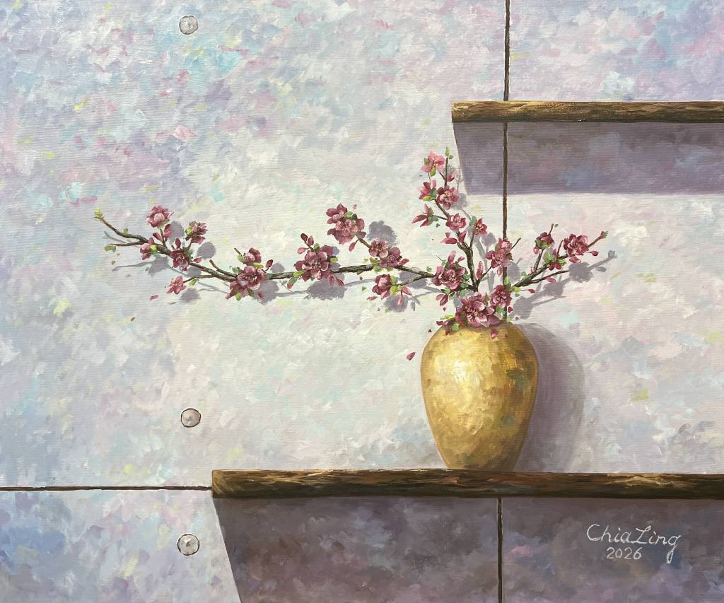 吳家綾-金色瓶中的櫻花 Sakura in Gold