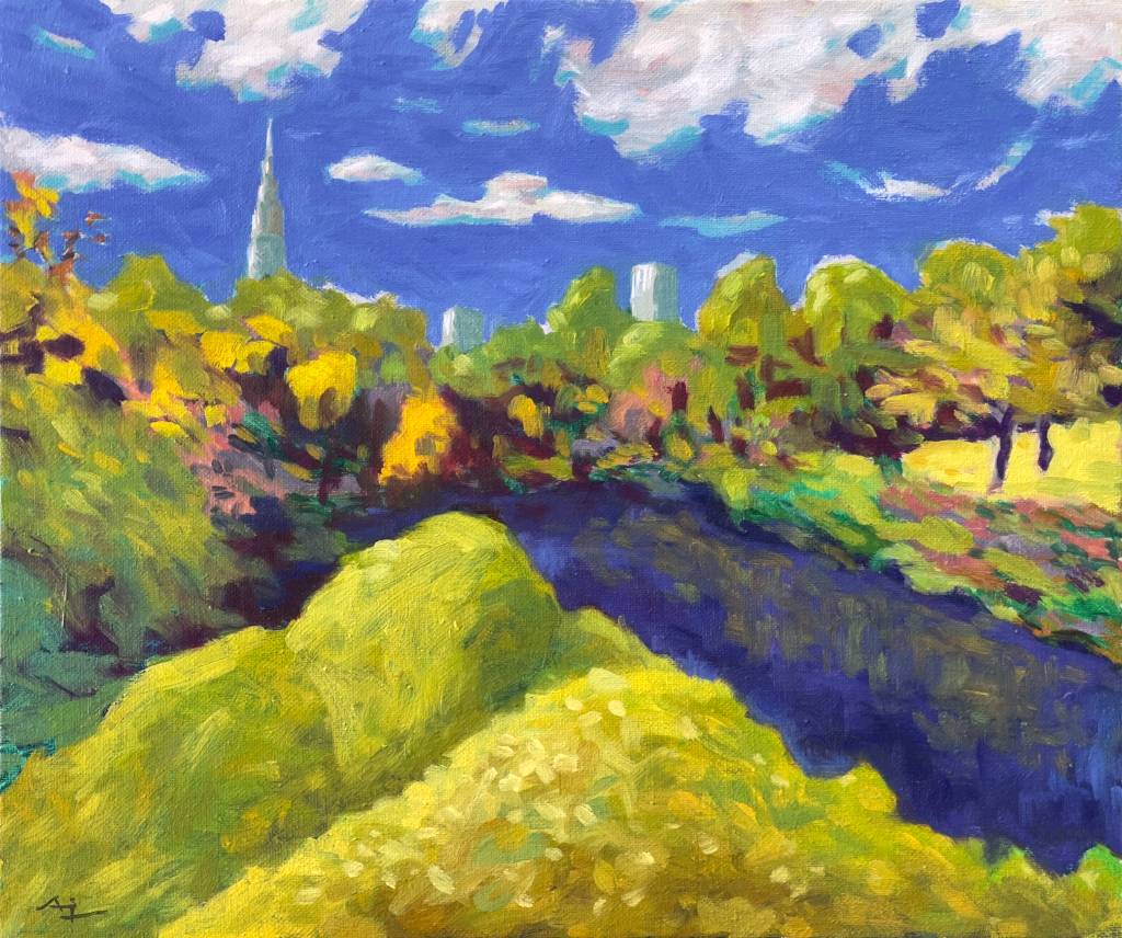 魏安杰-御苑中池之秋