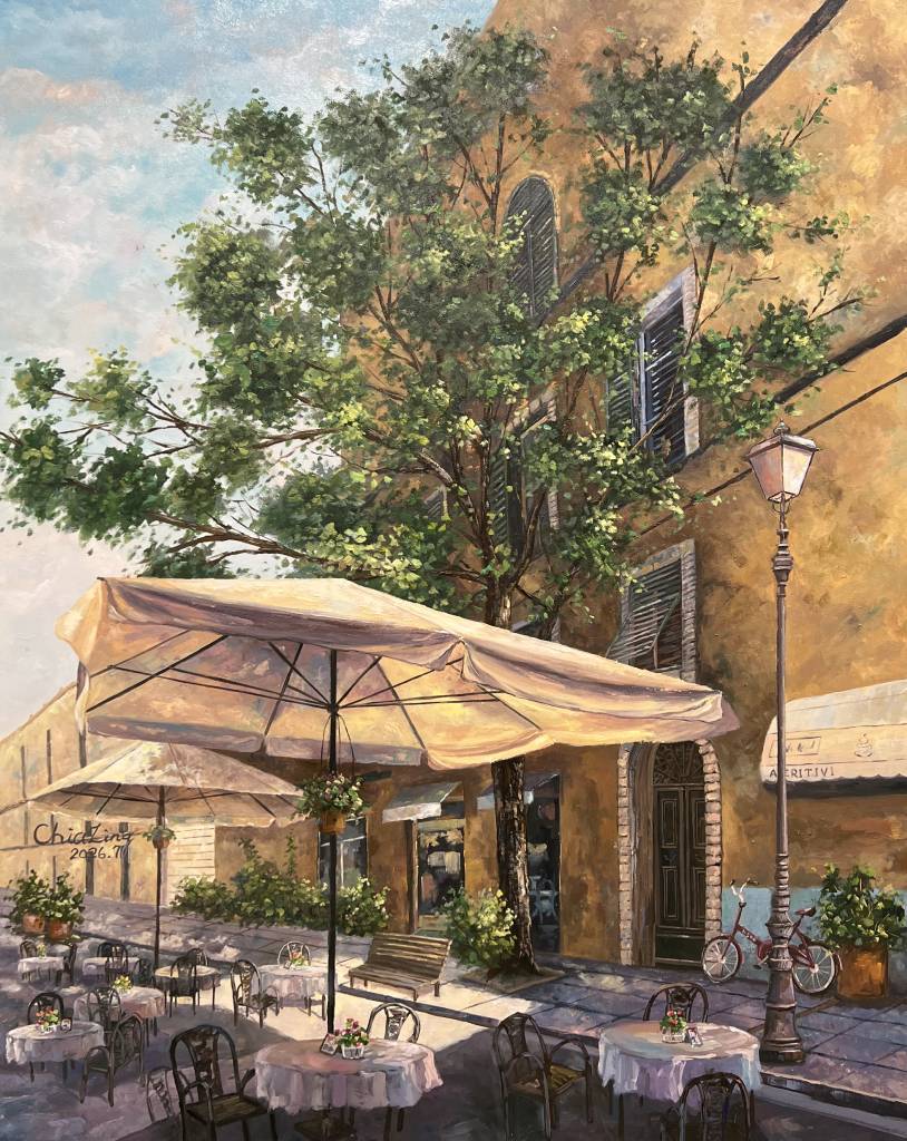 吳家綾-盧卡午後的露天餐館 Al Fresco in Lucca's Afternoon