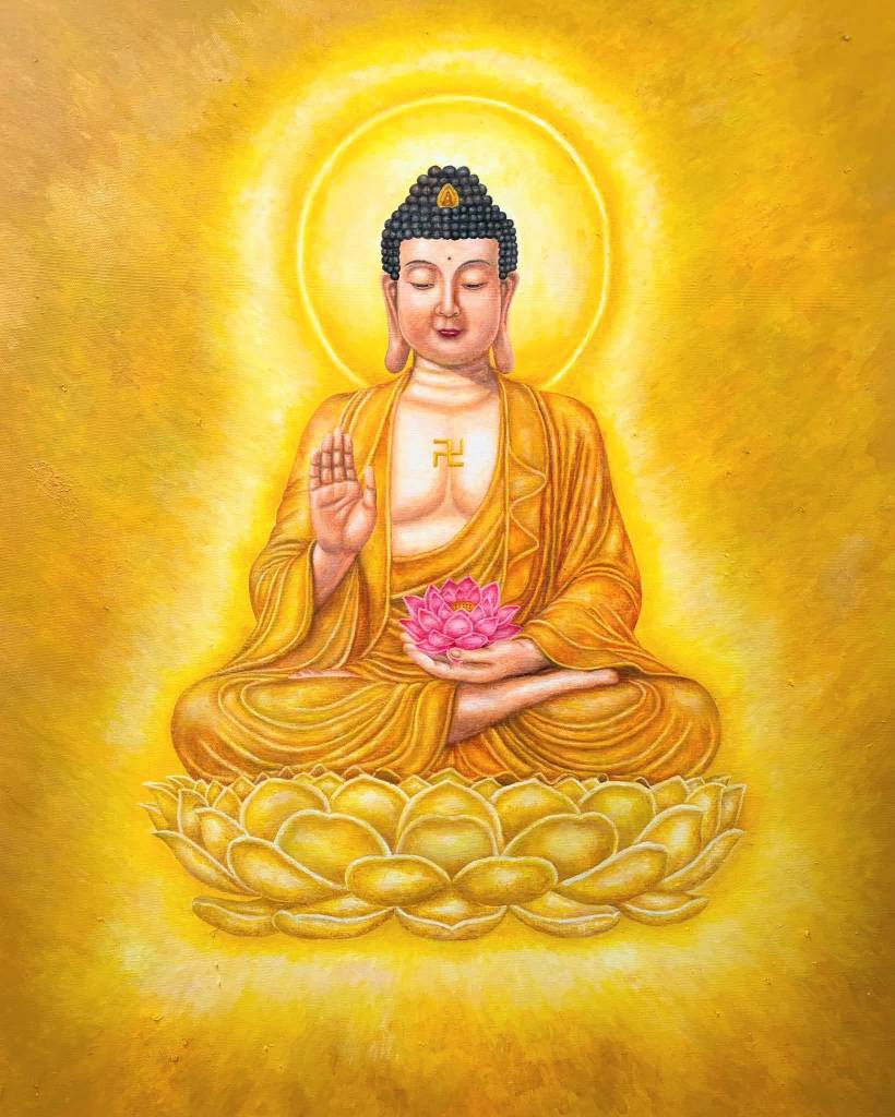 林容德-金黃色釋迦牟尼佛 Golden Shakyamuni Buddha