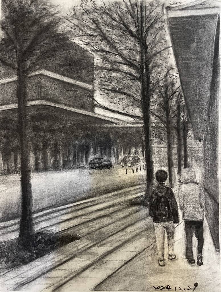 李淑雯-信義午後・兄弟同行 An Afternoon in Xinyi · Brothers Walking Side by Side