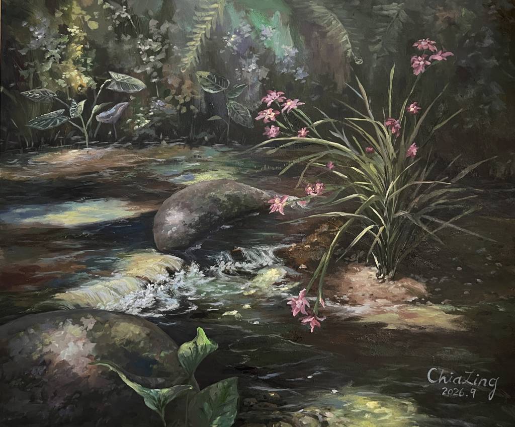 吳家綾-微瀾畔的鳶尾花 Irises by the Whispering Ripples