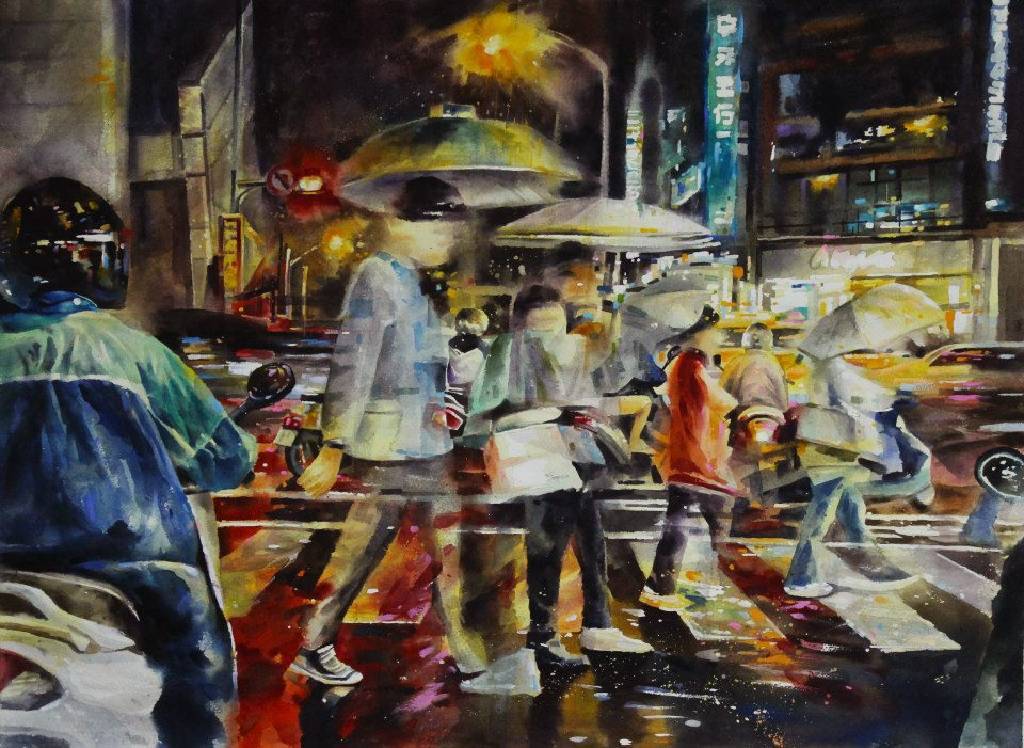 劉得興-生態都市人文系列9 - 夜晚的街道