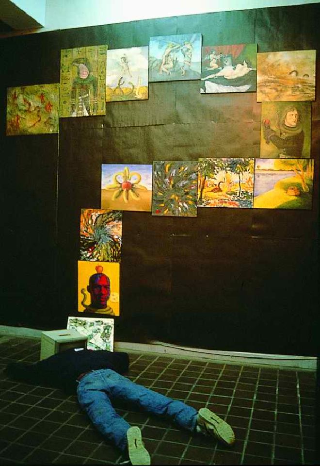 Drawing installation 1995/96  200X200X150cm